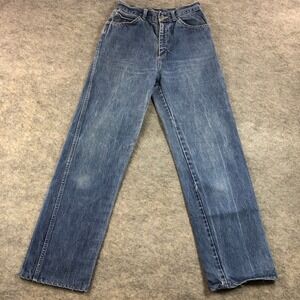 Oscar de la Renta Jeans Womens 26 Blue High Rise Straight Leg Ankle Rigid Denim
